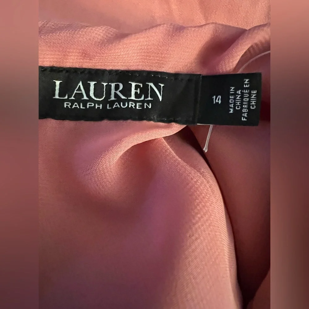 Ralph Lauren Asymmetrical Coral Dress - Picture 3 of 4